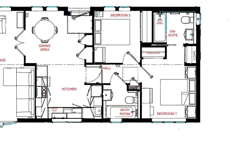 Floor plan of senior home