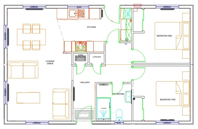 166 Elstree Revised Floor Plan in colour