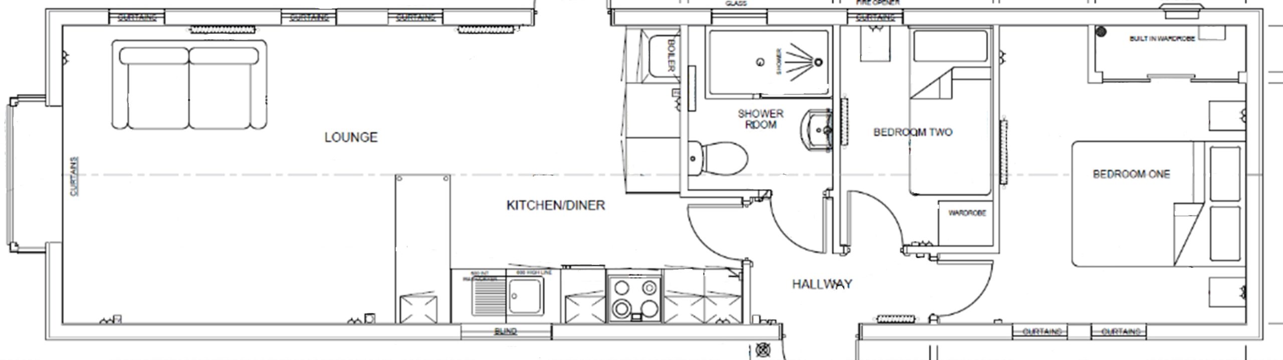 pathfinder custom floor plan in black and white