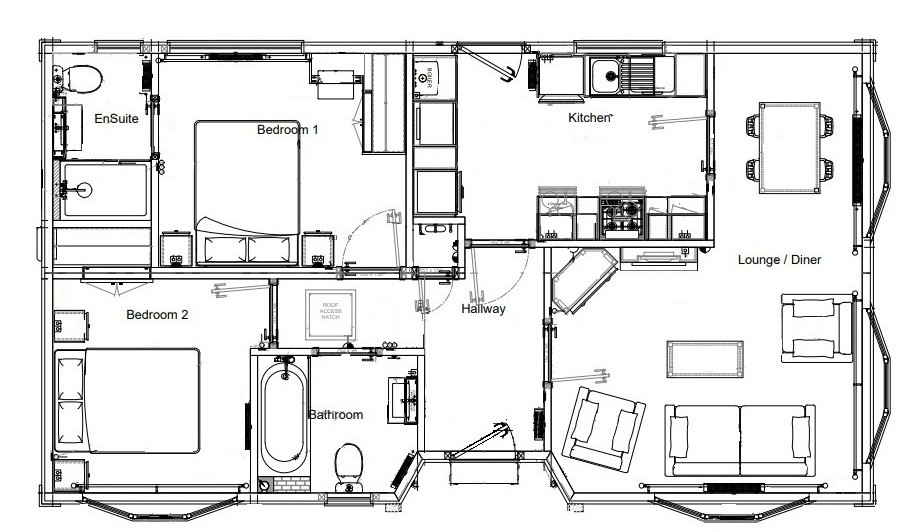 39 Keys Park floor plan black and white drawing